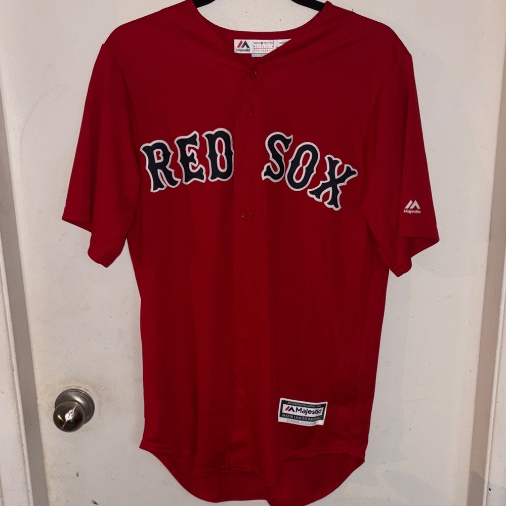 Majestic Red Sox Red Jersey
